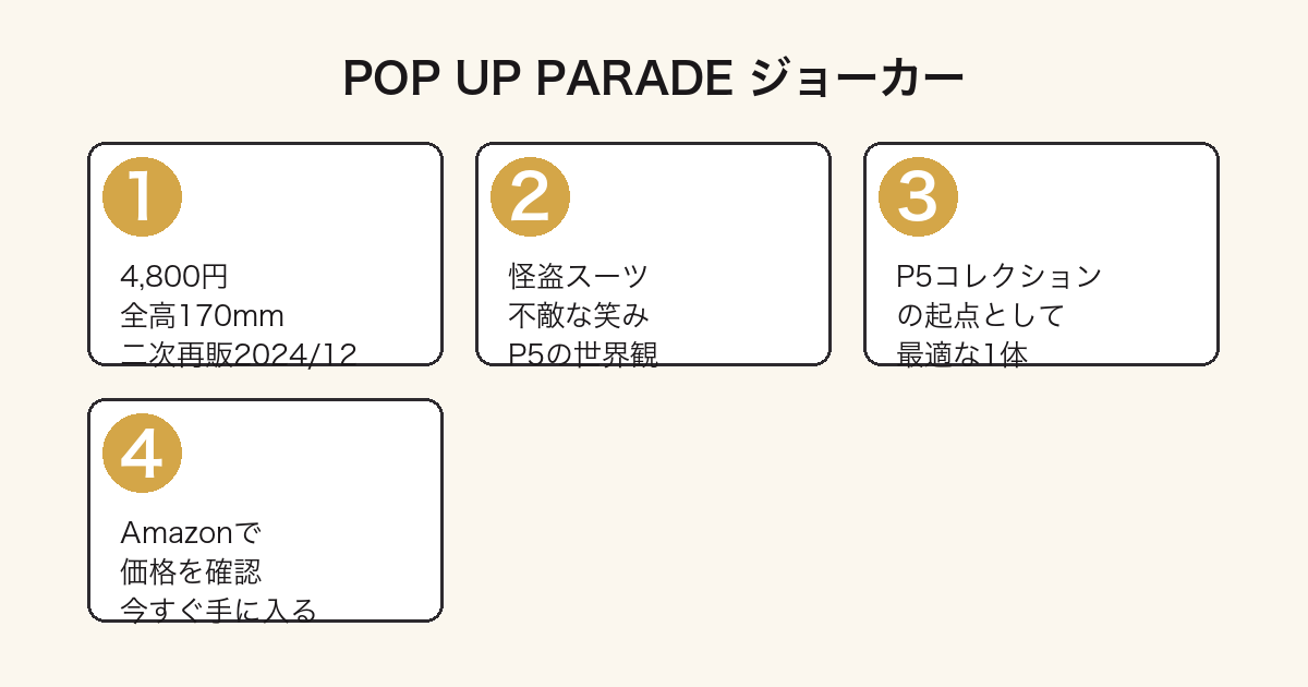 POP UP PARADE ジョーカー 購入ガイド