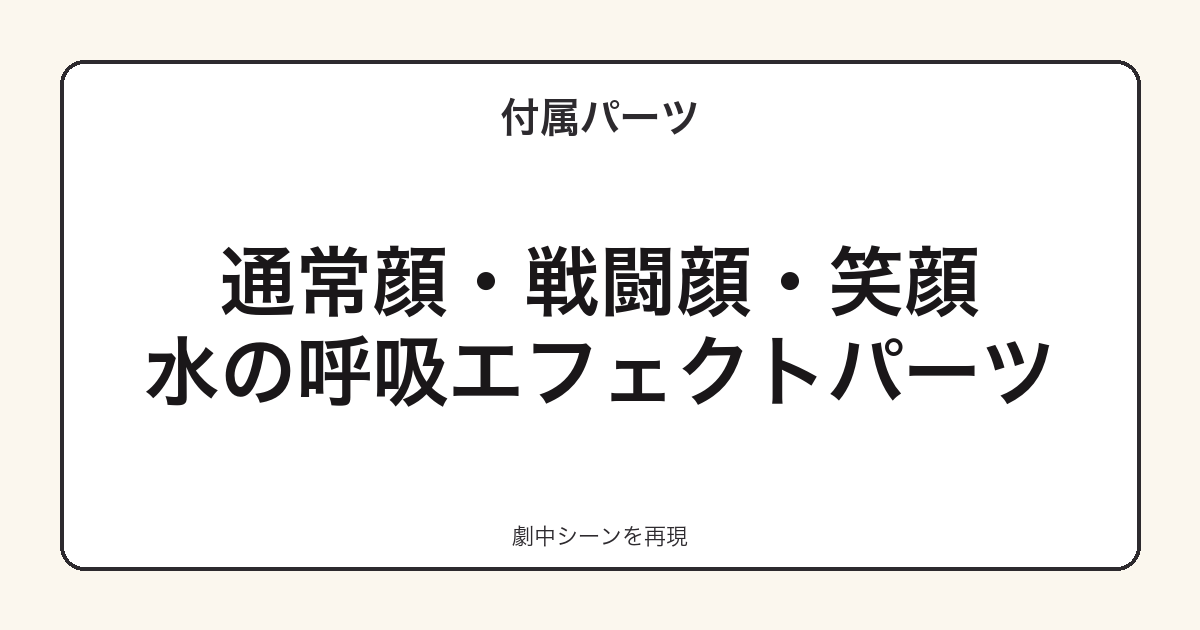 ねんどろいど竈門炭治郎の付属パーツ一覧