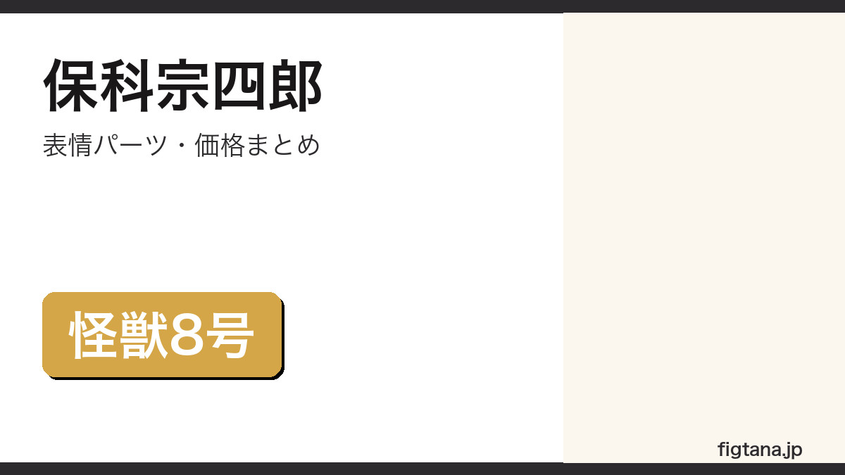 ねんどろいど保科宗四郎の表情パーツ・価格を解説するアイキャッチ画像