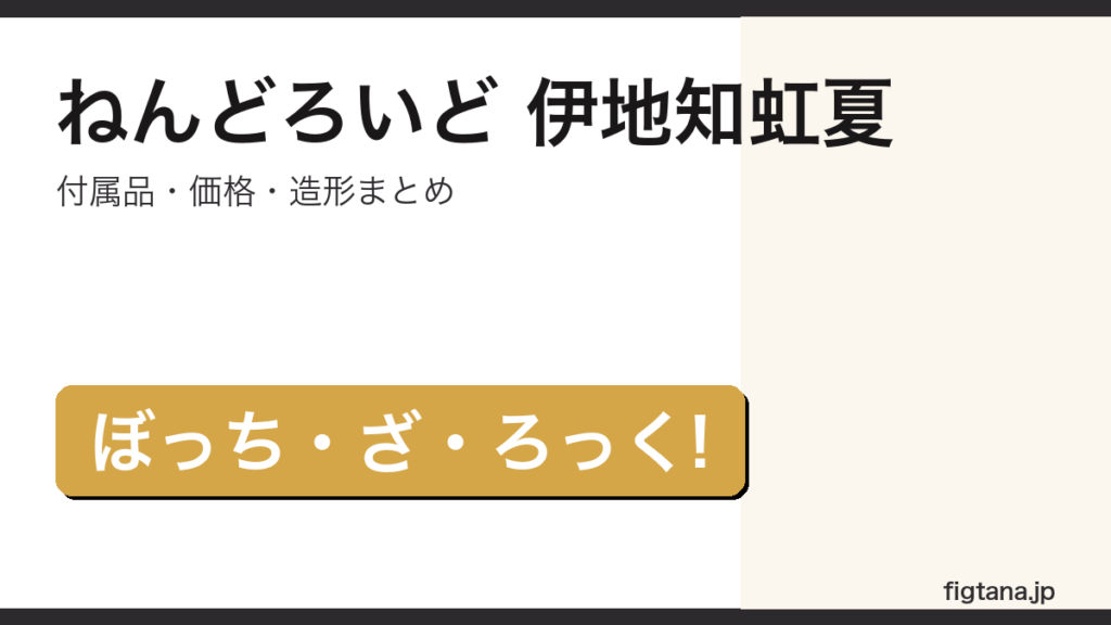 ねんどろいど伊地知虹夏レビューのアイキャッチ