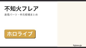 ねんどろいど不知火フレアの表情パーツ・中古相場を解説するアイキャッチ画像