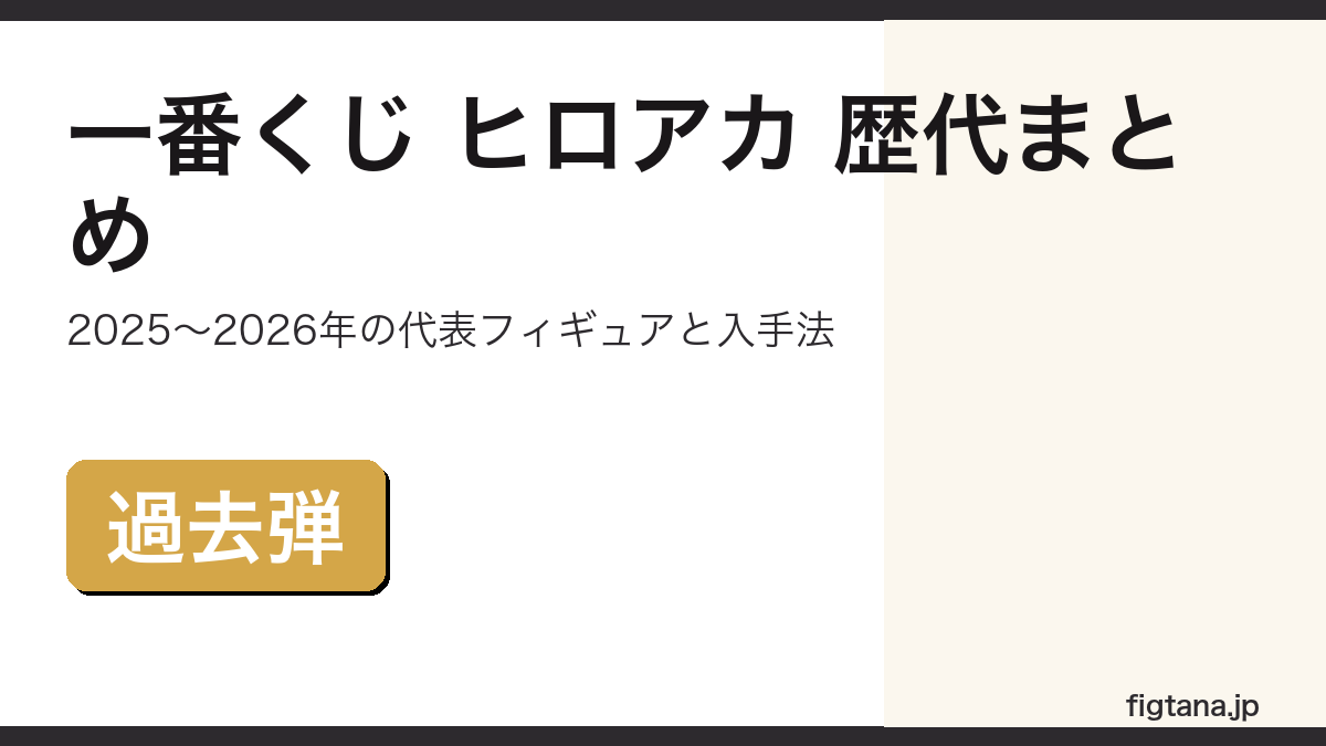 一番くじ ヒロアカの歴代弾（2025〜2026年）と過去弾の入手法を解説するアイキャッチ画像