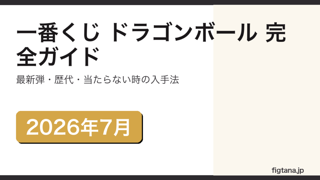 一番くじ ドラゴンボールの最新弾・歴代弾・当たらなかったフィギュアの入手法を解説するアイキャッチ画像