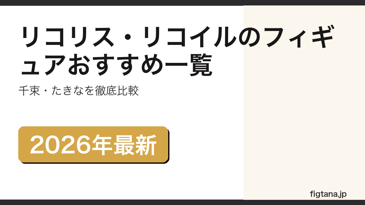 リコリス・リコイルのフィギュアおすすめ一覧を紹介するアイキャッチ画像