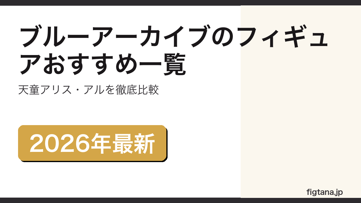 ブルーアーカイブのフィギュアおすすめ一覧を紹介するアイキャッチ画像