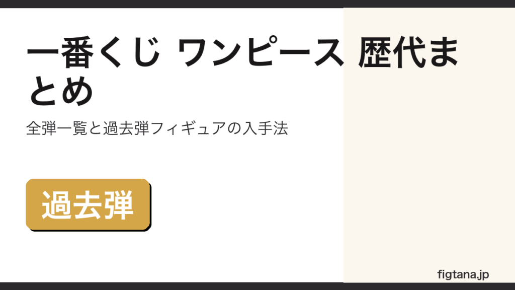 一番くじ ワンピースの歴代弾と過去弾フィギュアの入手法を解説するアイキャッチ画像