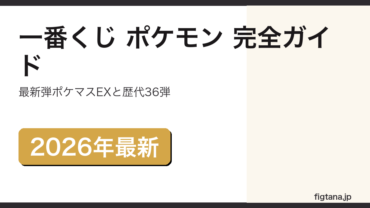 一番くじ ポケモンの最新弾と歴代36弾を解説するアイキャッチ画像