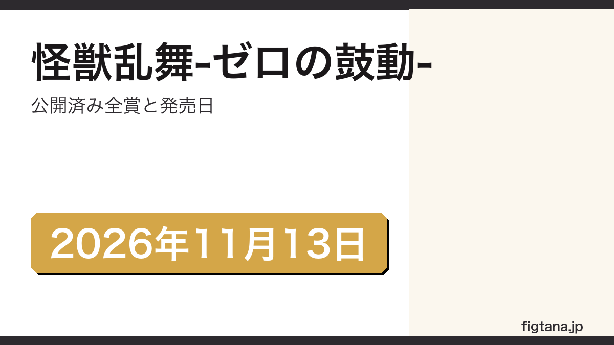 一番くじ ゴジラ 怪獣乱舞-ゼロの鼓動-の全賞を解説するアイキャッチ画像