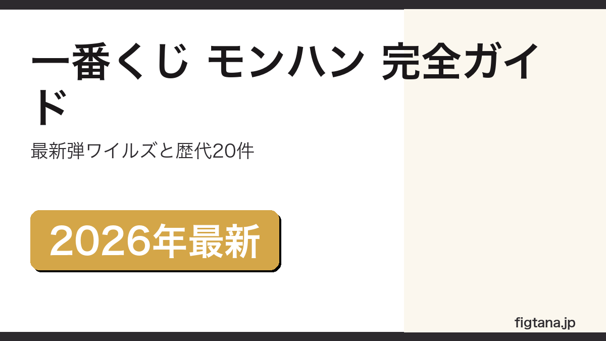 一番くじ モンハンの最新弾と歴代20件を解説するアイキャッチ画像