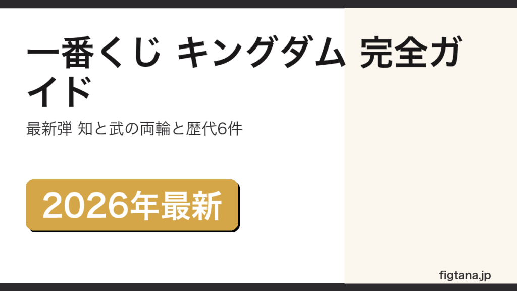一番くじ キングダムの最新弾と歴代弾を解説するアイキャッチ画像