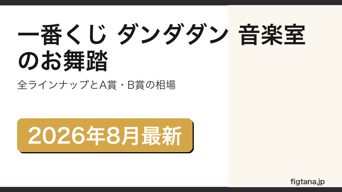 一番くじダンダダン音楽室のお舞踏の全ラインナップを解説するアイキャッチ画像