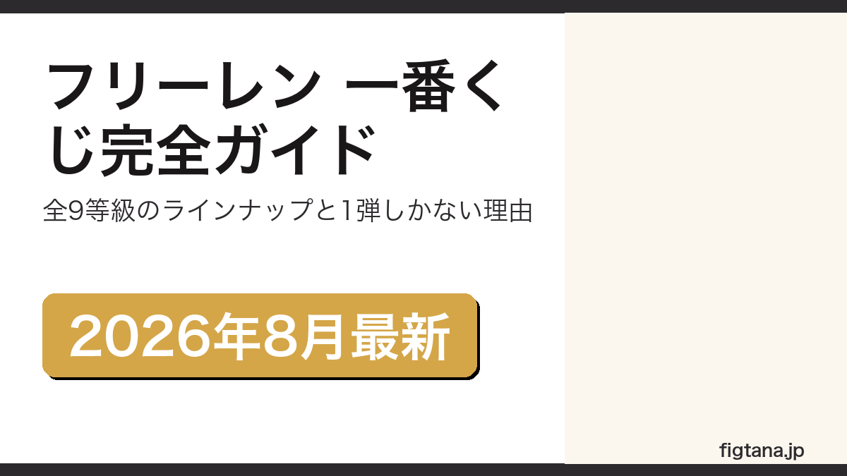葬送のフリーレンの一番くじの全9等級と歴代を解説するアイキャッチ画像
