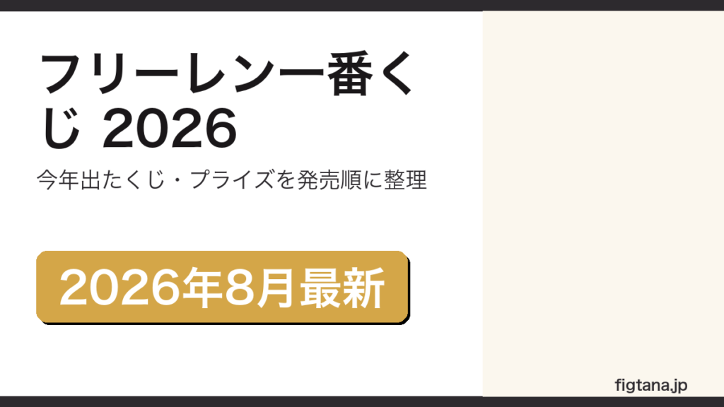 2026年の葬送のフリーレンのくじとプライズを整理するアイキャッチ画像