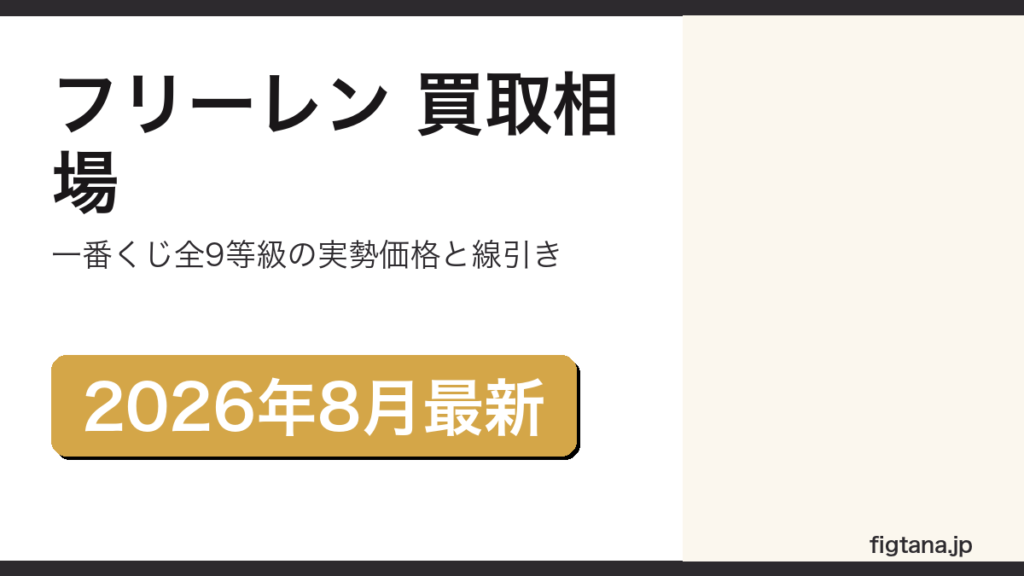 葬送のフリーレンのフィギュア買取相場を解説するアイキャッチ画像