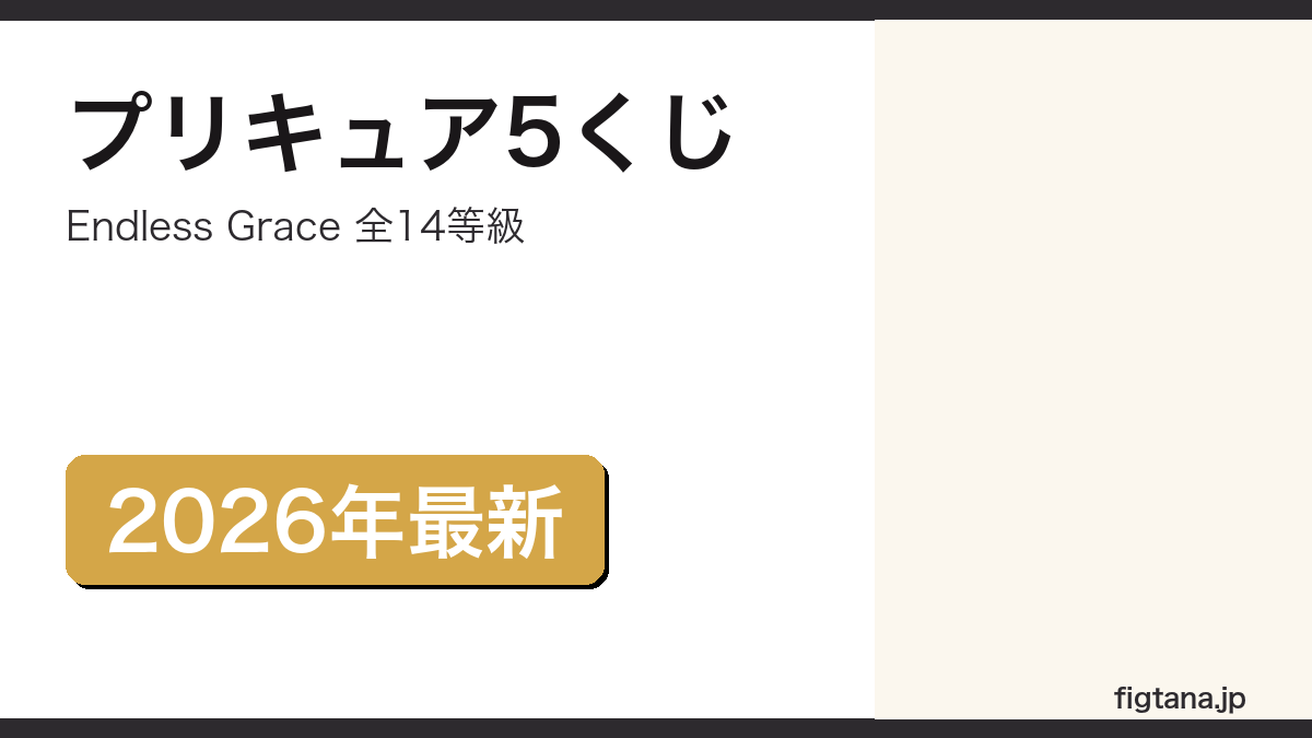 プリキュア5の一番くじEndless Graceの全賞を解説するアイキャッチ画像