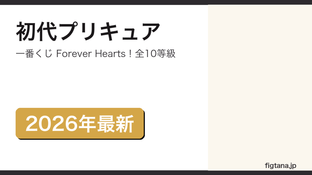 ふたりはプリキュアの一番くじForever Heartsの全賞を解説するアイキャッチ画像