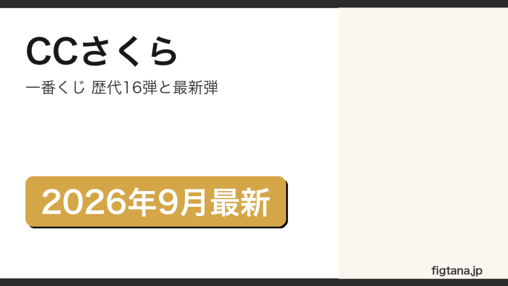 一番くじカードキャプターさくらの歴代16弾と最新弾を解説するアイキャッチ画像