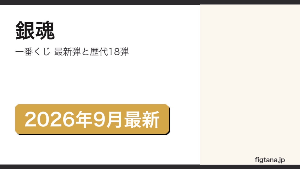 銀魂一番くじの最新弾と歴代18弾を解説するアイキャッチ画像