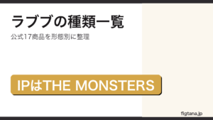 ラブブの種類を形態別に整理するアイキャッチ画像