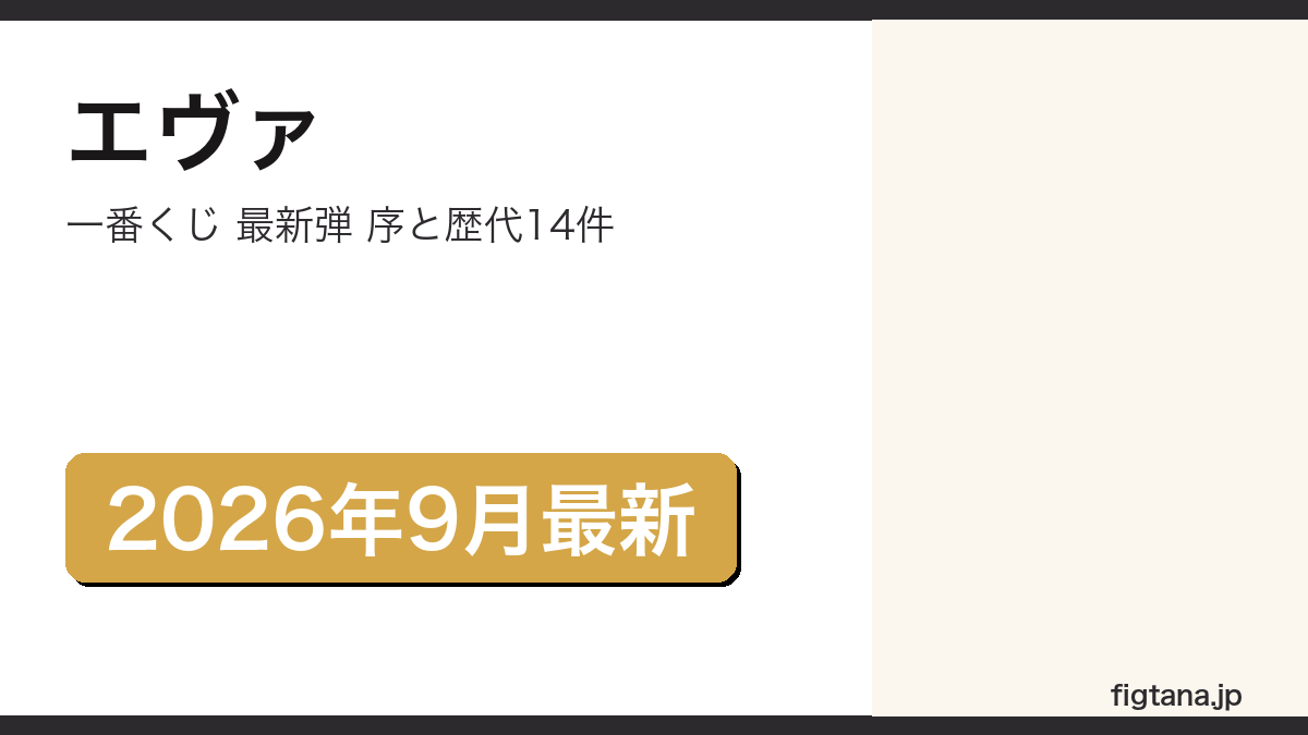 エヴァ一番くじの最新弾と歴代14件を解説するアイキャッチ画像