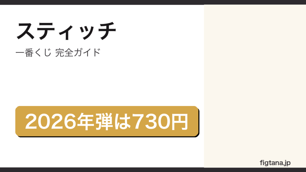 スティッチの一番くじの全賞と相場を解説するアイキャッチ画像