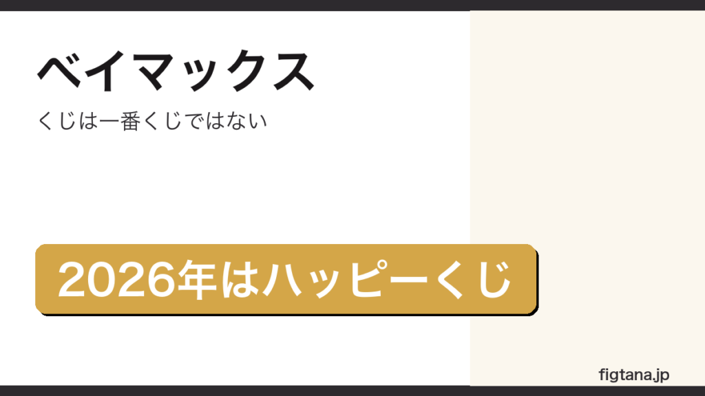 ベイマックスの2026年のくじがハッピーくじであることを示すアイキャッチ画像