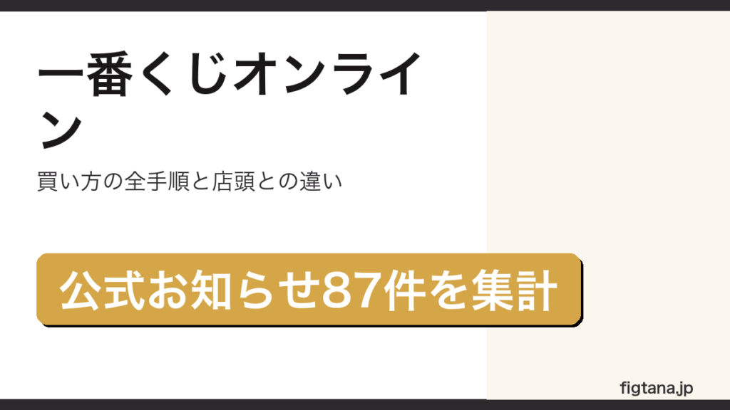 一番くじオンラインの買い方と送料の仕組みを公式情報で整理したアイキャッチ画像