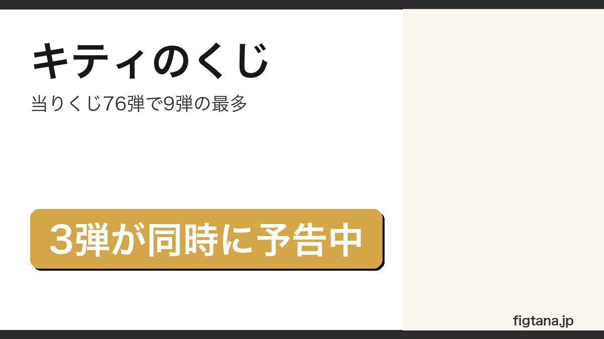 ハローキティの一番くじはある？当りくじ9弾と同時予告されている3弾の